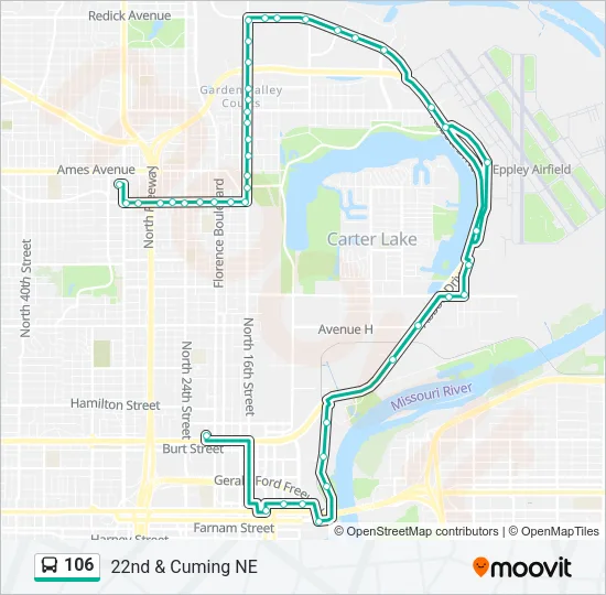 106 Bus Line Map