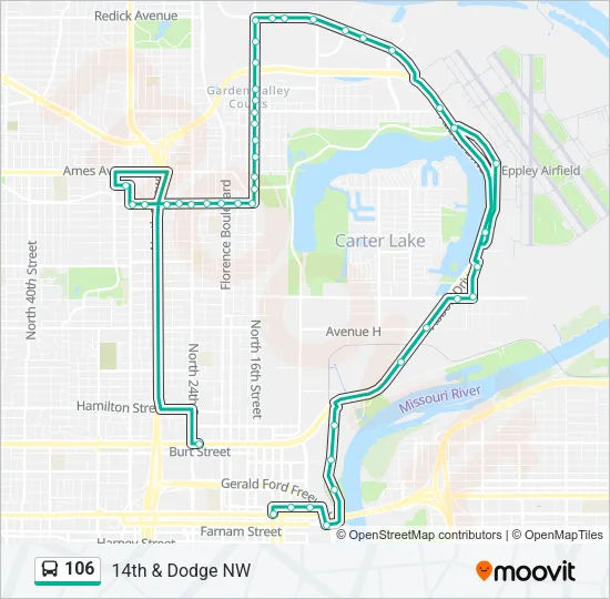 106 Bus Line Map