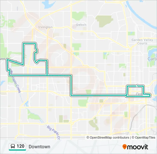 120 Bus Line Map