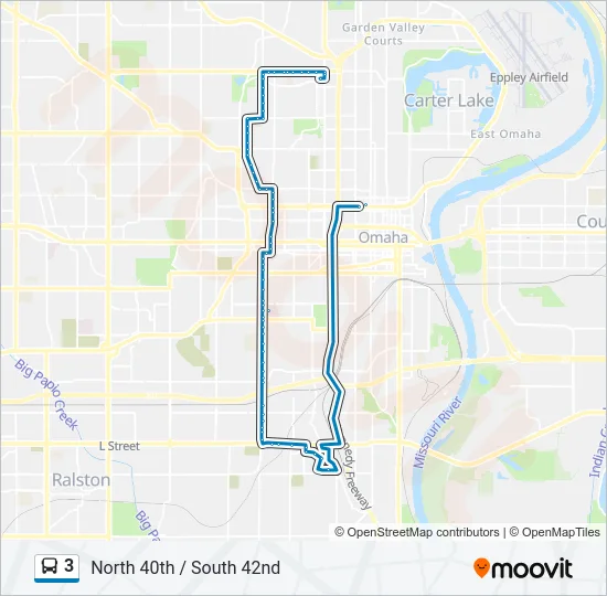 3 Bus Line Map