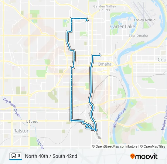 3 Bus Line Map