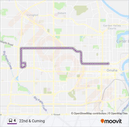 4 bus Line Map