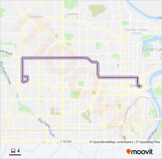 4 Bus Line Map