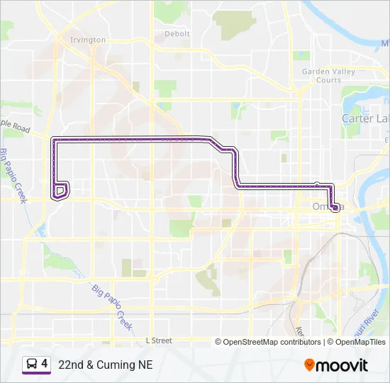 4 Bus Line Map