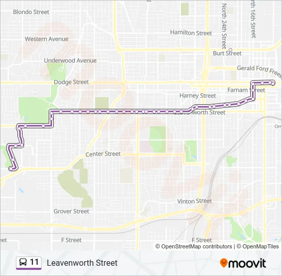 11 Bus Line Map