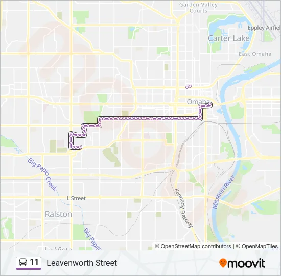 11 Bus Line Map