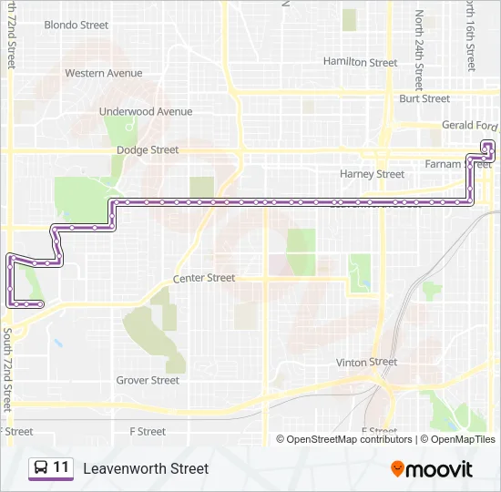 11 Bus Line Map