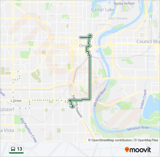 13 Bus Line Map