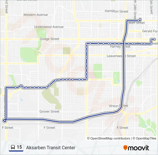 15 Bus Line Map