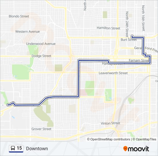 Mapa de 15 de autobús