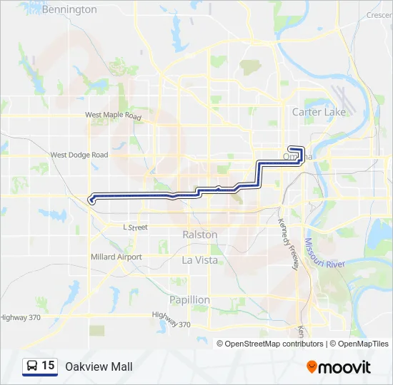 15 Bus Line Map