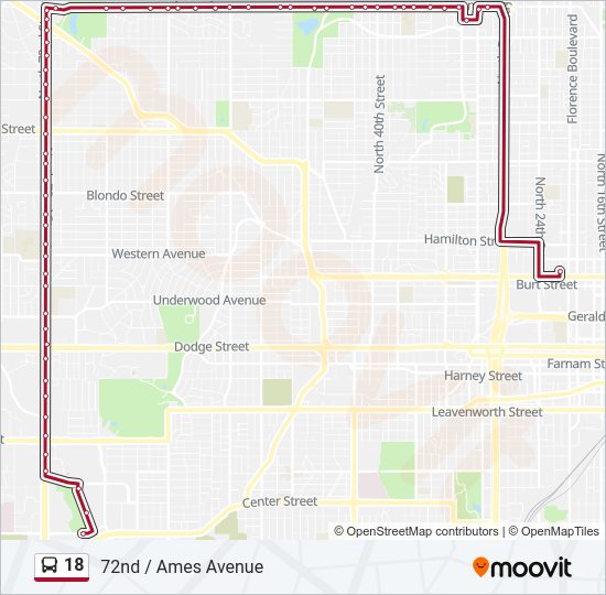 18 Bus Line Map