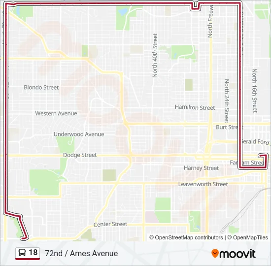 18 Bus Line Map