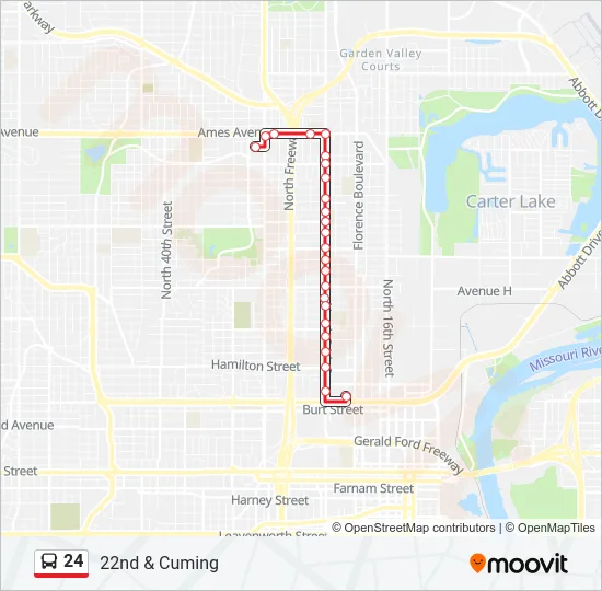 24 Bus Line Map