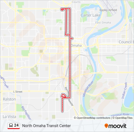 24 Bus Line Map