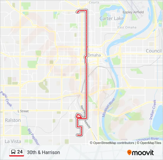 24 Bus Line Map
