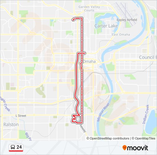 24 Bus Line Map