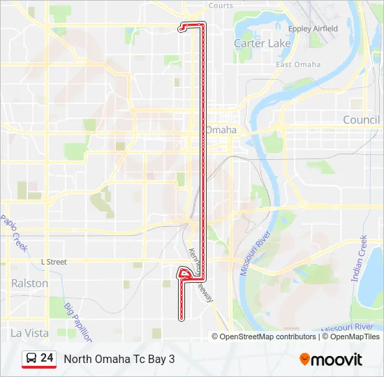 24 Bus Line Map
