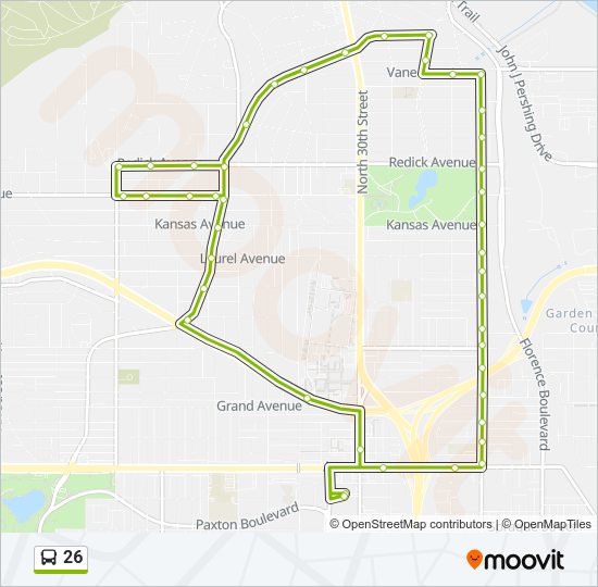 26 Bus Line Map