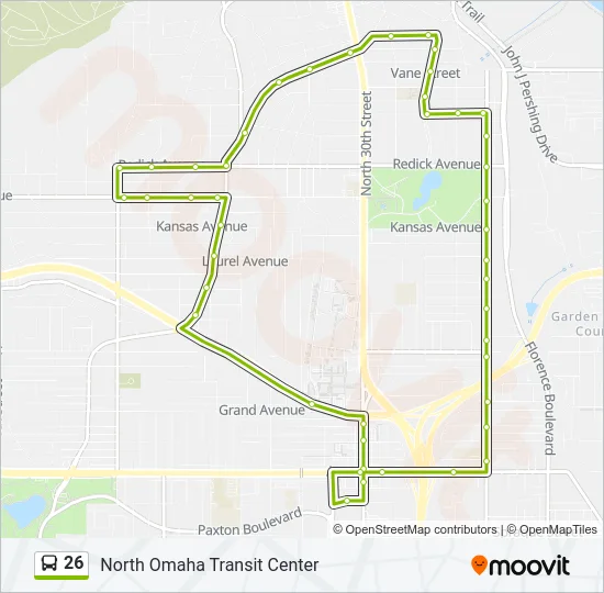26 Bus Line Map