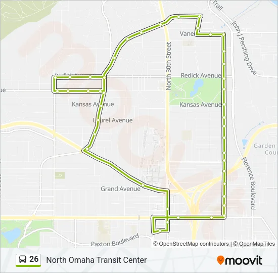 26 Bus Line Map