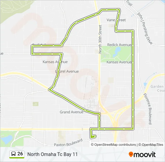 26 Bus Line Map