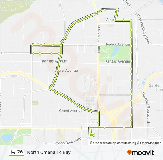 26 Bus Line Map