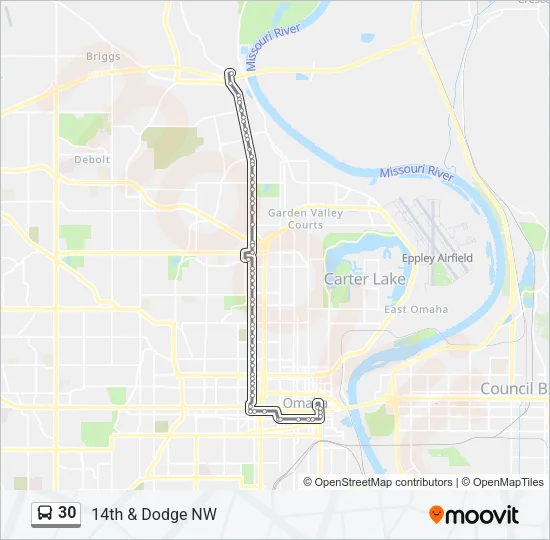 30 Bus Line Map