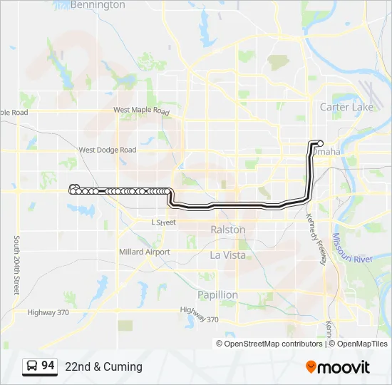 94 Bus Line Map