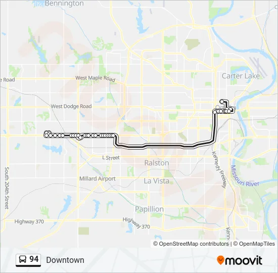 94 Bus Line Map
