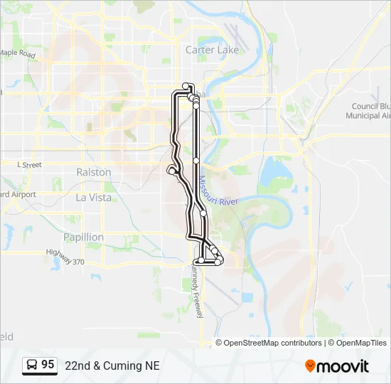 95 Bus Line Map
