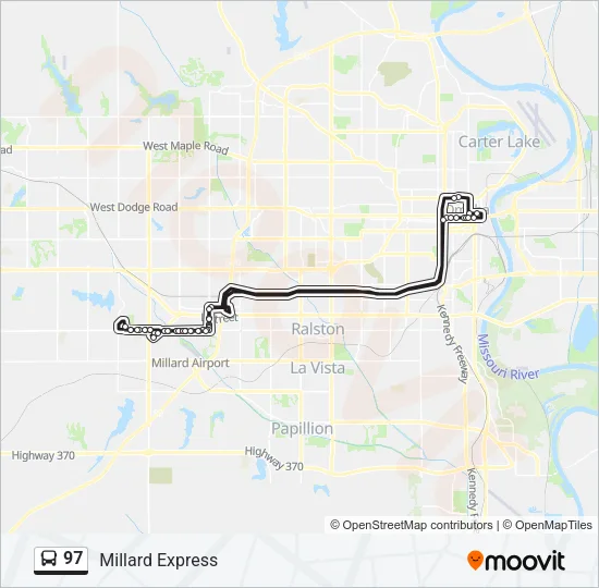 97 Bus Line Map