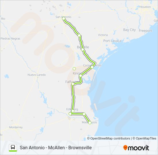 FLIXBUS US1120 bus Line Map