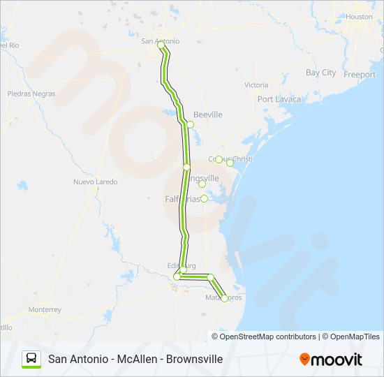 FLIXBUS US1120 Bus Line Map