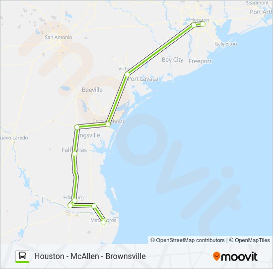 FLIXBUS US1126 Bus Line Map