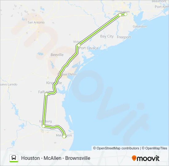 FLIXBUS US1126 Bus Line Map
