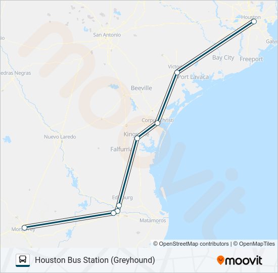 GREYHOUND US1128 bus Line Map