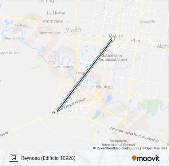 GREYHOUND US1132 Bus Line Map