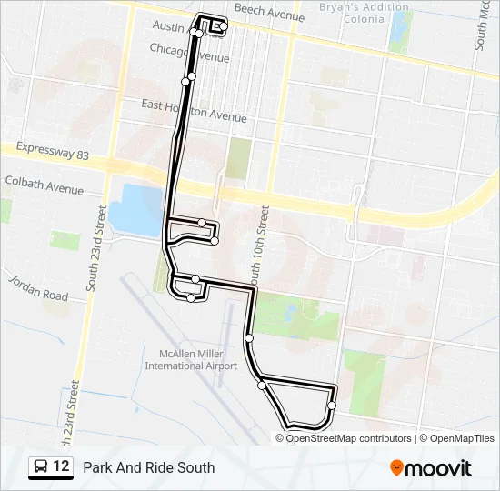 12 Bus Line Map