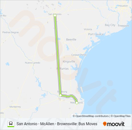 FLIXBUS US1120D Bus Line Map