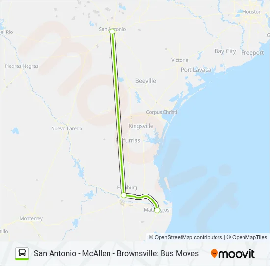 FLIXBUS US1120D Bus Line Map