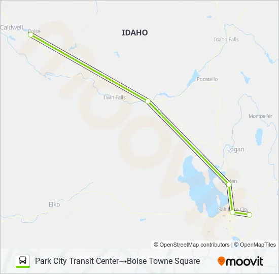 FLIXBUS N2181 Bus Line Map