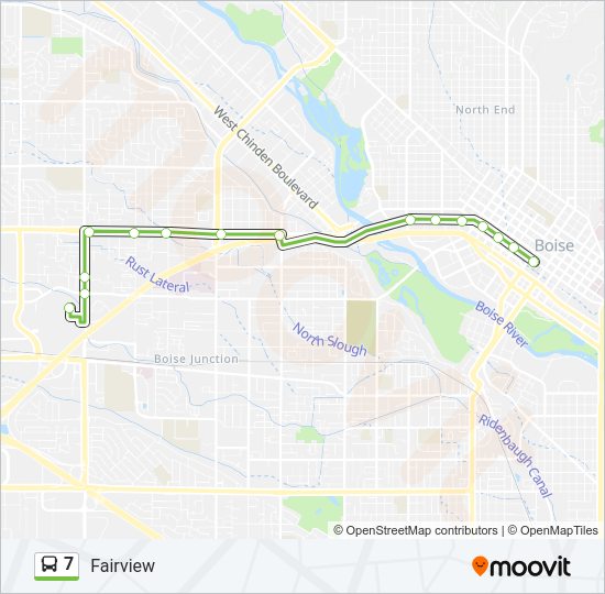 7 Bus Line Map