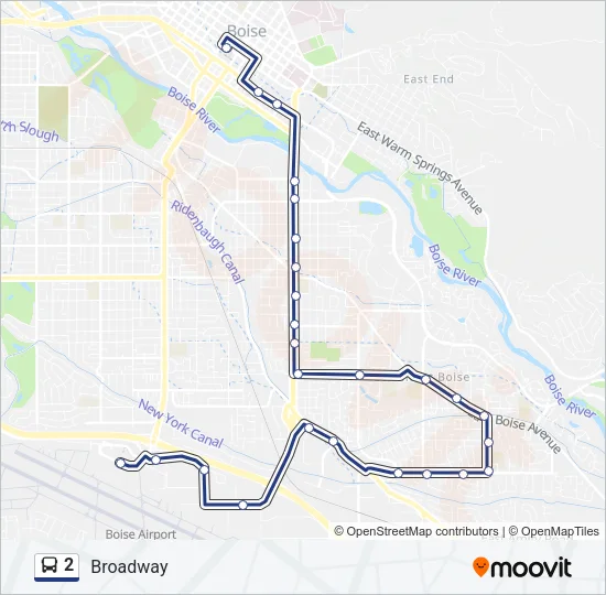2 Bus Line Map