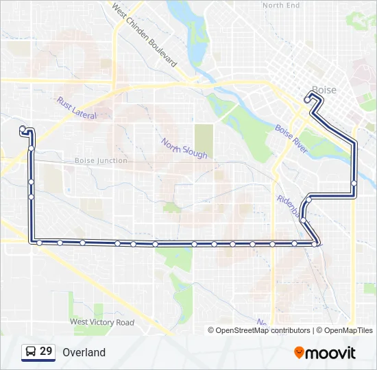 29 Bus Line Map