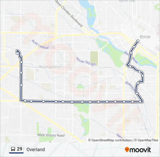 29 Bus Line Map