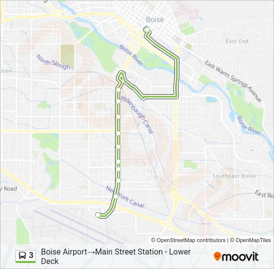 3 Bus Line Map
