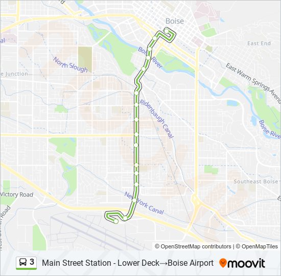 3 Bus Line Map