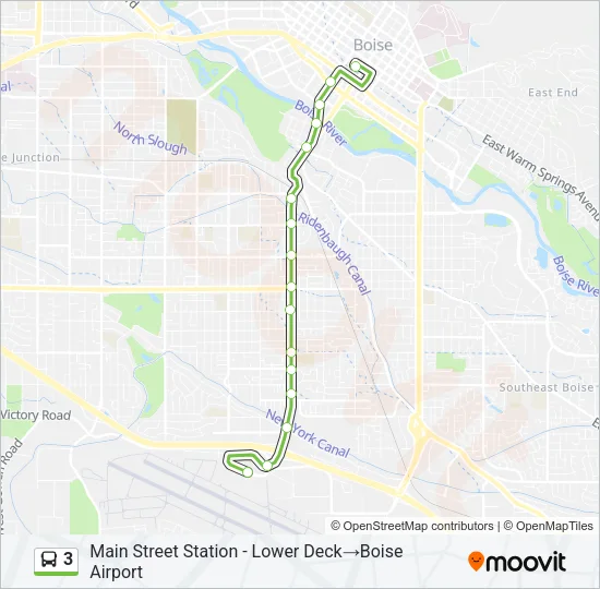 3 Bus Line Map