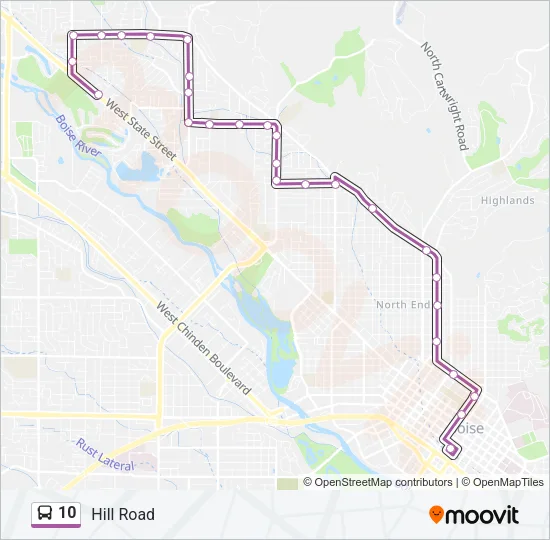 10 Bus Line Map